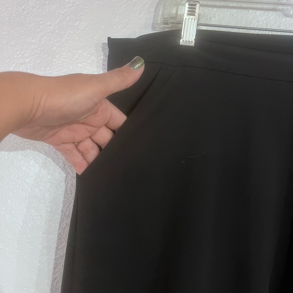 Athleta Black Pants with Side Zip - Picture 3 of 6